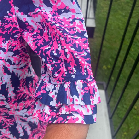 Lilly Pulitzer Pink and Blue Floral Dress - Picture 5 of 12